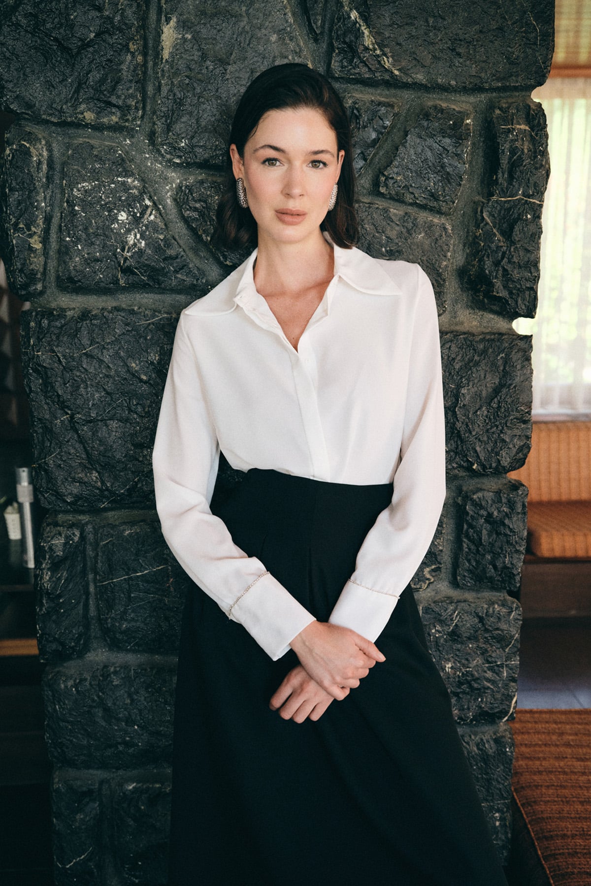 AksesuarlΔ± klasik gΓΆmlek ekru