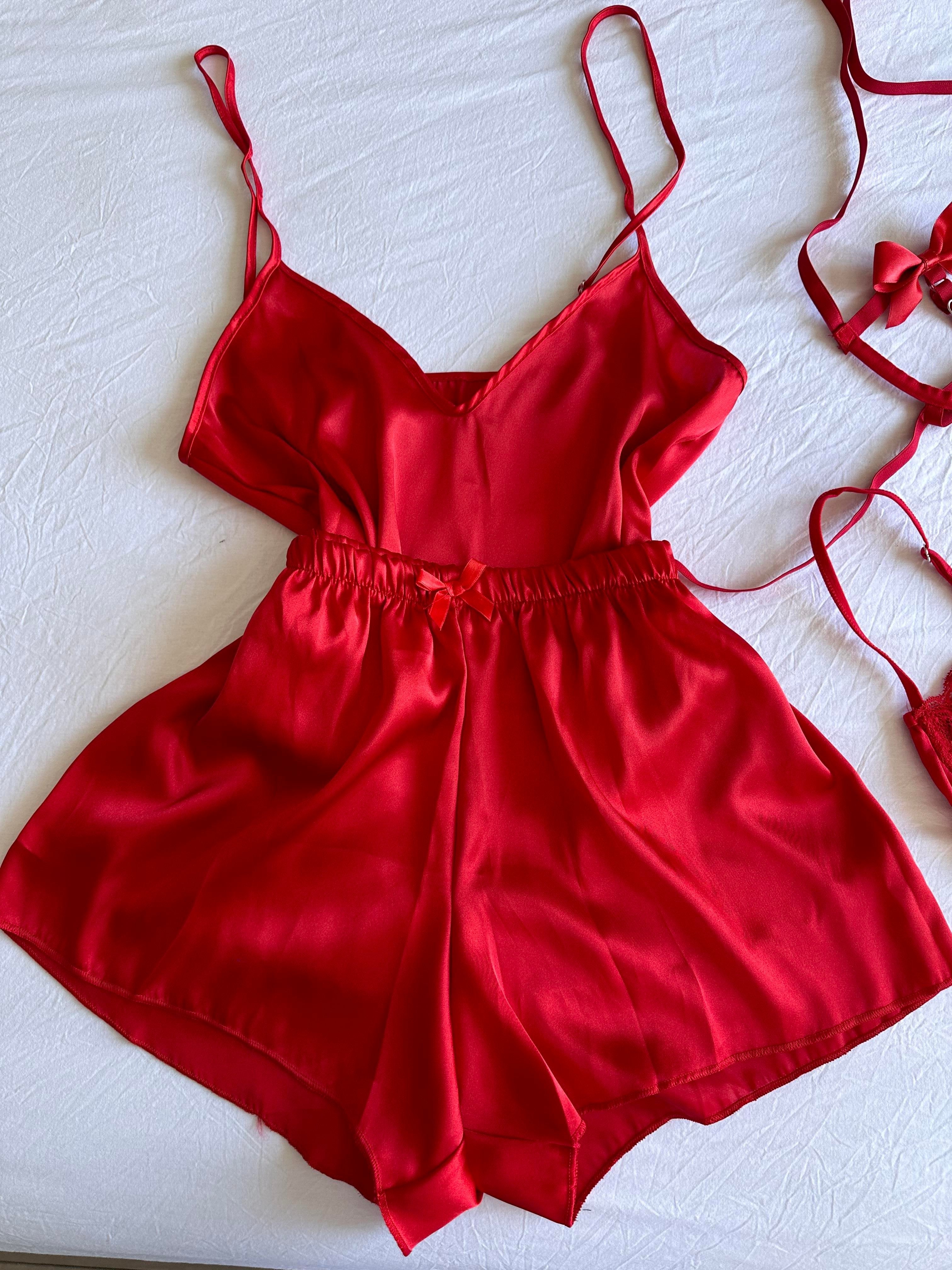 Red Lena Bridal Set - Trousseau Lingerie