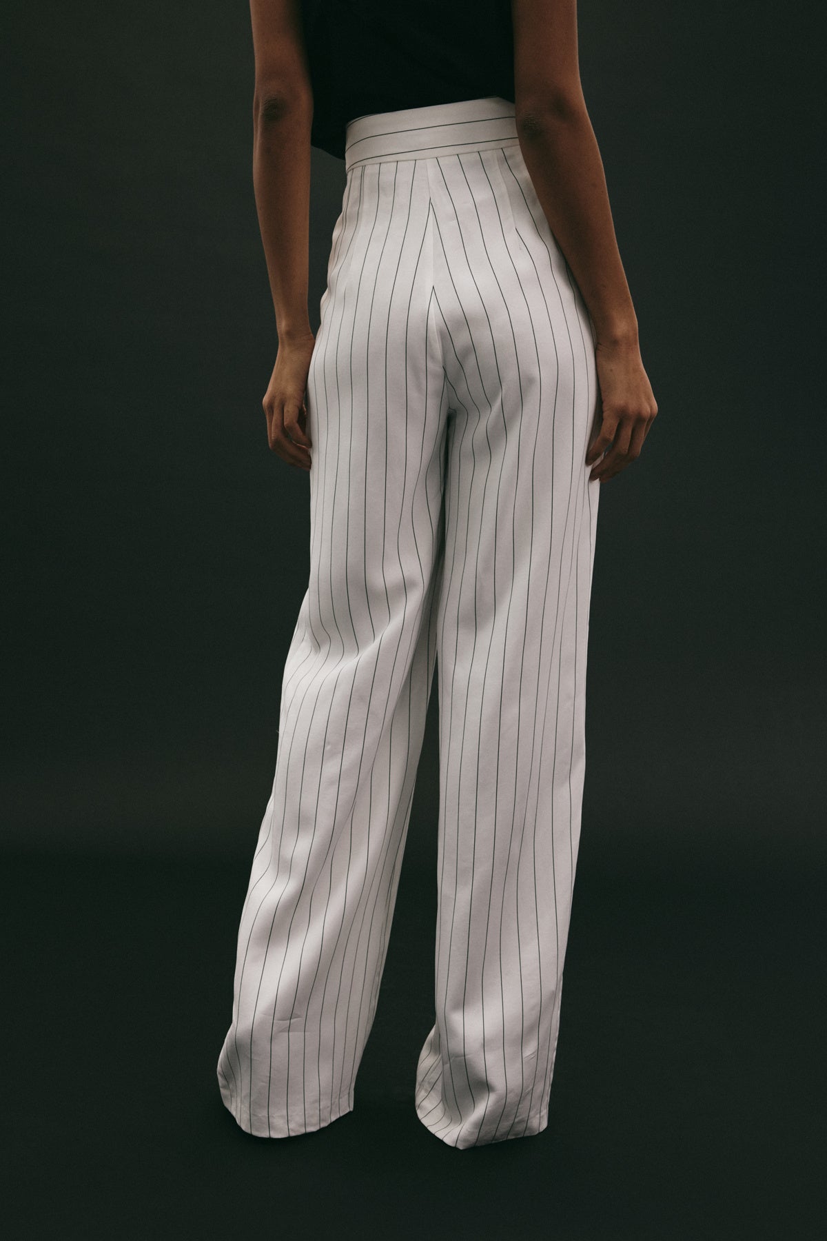 Rina Striped Pants - Baby Blue